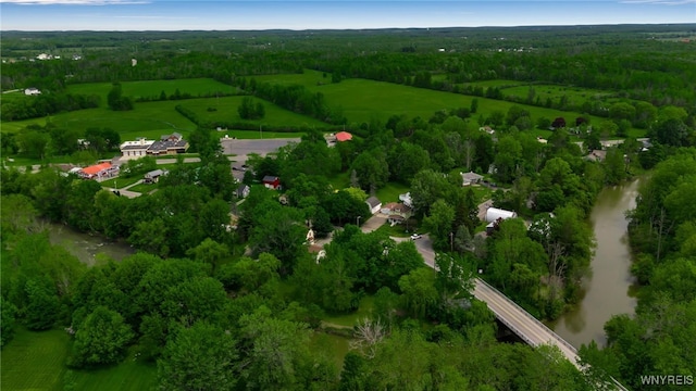 7228 Rapids Rd, Lockport-Town, NY 14094 - aerial view of property's location with a heavily wooded area