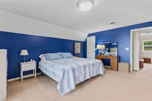 2203 State Route 14 N, Lyons, NY 14489 - carpeted bedroom featuring vaulted ceiling, baseboards, and a closet