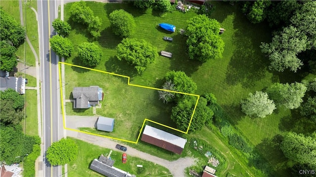 2630 E Main St, Ira, NY 13033 - aerial view of property and surrounding area with property boundaries highlighted