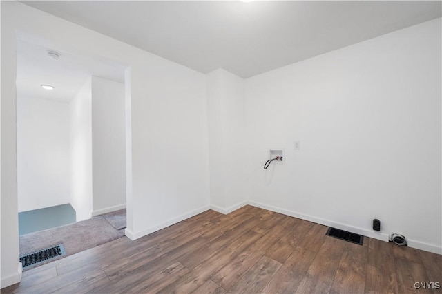 2630 E Main St, Ira, NY 13033 - laundry area featuring wood finished floors, hookup for a washing machine, and baseboards