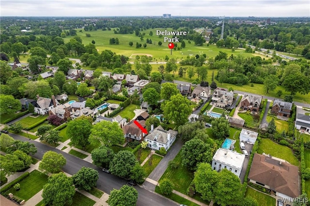88 Middlesex Rd, Buffalo, NY 14216 - aerial view of property and surrounding area featuring nearby suburban area and a tree filled landscape