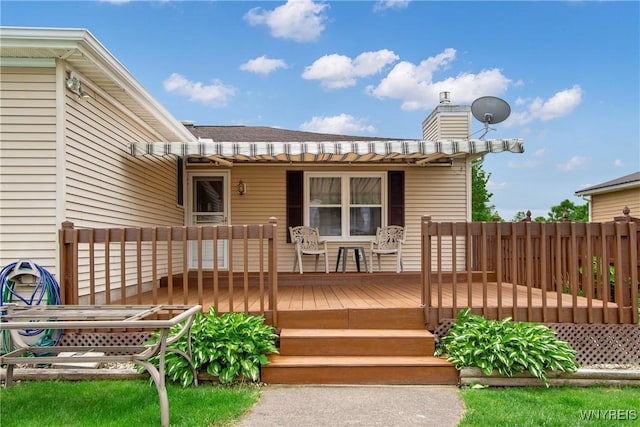 1 Woodstream Dr, Lancaster, NY 14086 - view of wooden deck