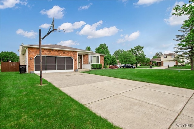1 Woodstream Dr, Lancaster, NY 14086 - view of front of home with brick siding, a garage, and driveway
