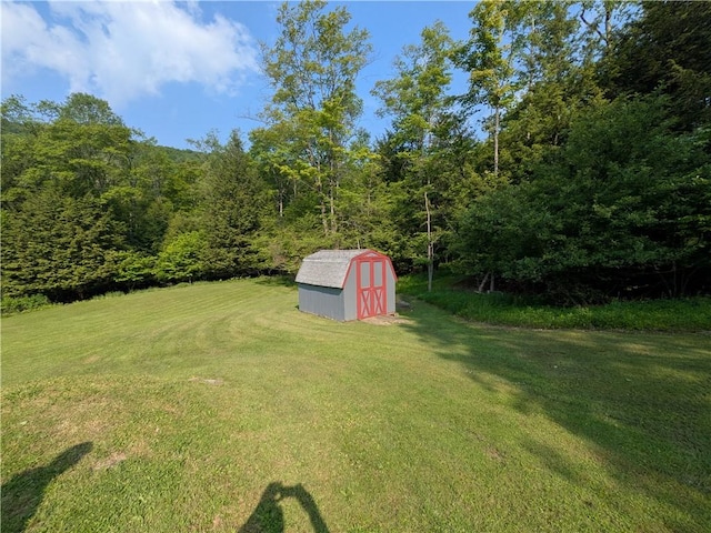 135 Hedgehog Ln, Bradford Town, PA 16701 - view of green lawn featuring a view of trees