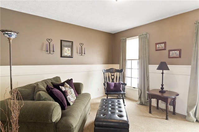 439 Red Apple Ln, Greece, NY 14612 - carpeted living area featuring baseboards