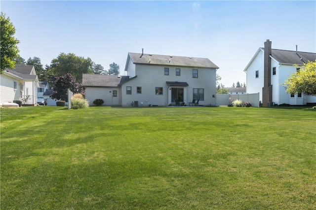439 Red Apple Ln, Greece, NY 14612 - rear view of property with central AC unit