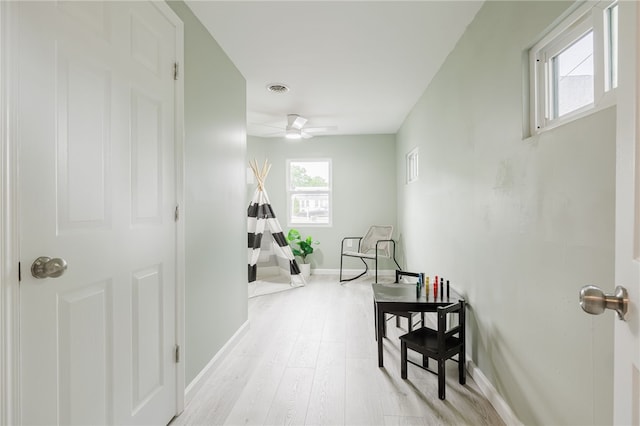 237 Heberle Rd, Irondequoit, NY 14609 - corridor featuring plenty of natural light, baseboards, and light wood-type flooring