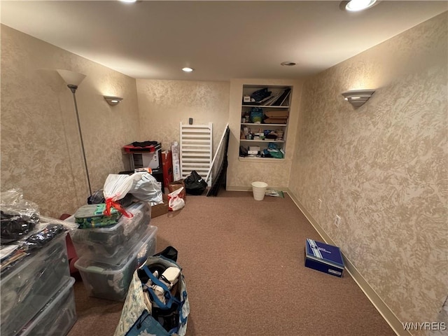 57 Brookdale Dr, Amherst, NY 14221 - home theater featuring carpet, recessed lighting, and a textured wall