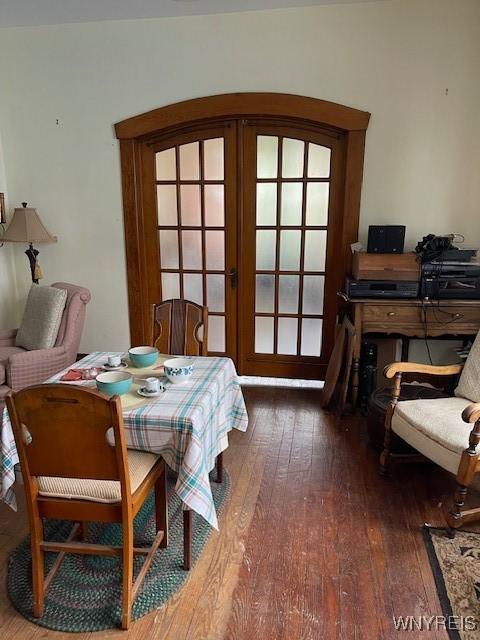 50 Gualbert Ave, Cheektowaga, NY 14211 - dining space with wood-type flooring and french doors