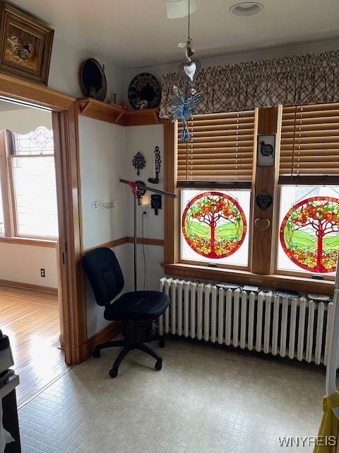 50 Gualbert Ave, Cheektowaga, NY 14211 - living area featuring radiator and baseboards