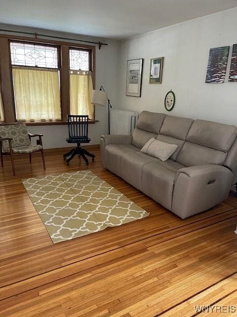 50 Gualbert Ave, Cheektowaga, NY 14211 - living room with radiator and wood finished floors