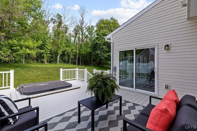163 Golden Meadows Way, Camillus, NY 13164 - deck with a yard and outdoor lounge area