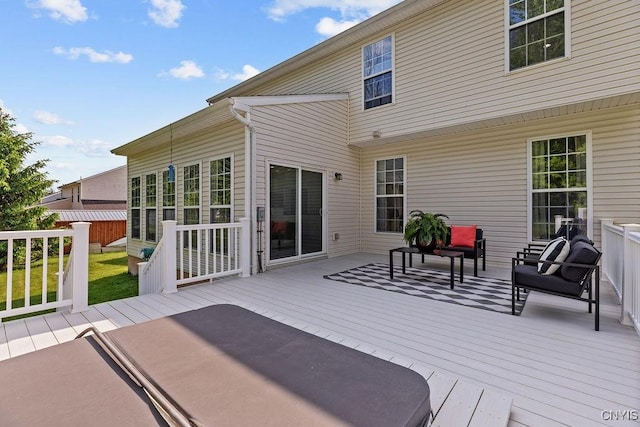 163 Golden Meadows Way, Camillus, NY 13164 - view of wooden deck