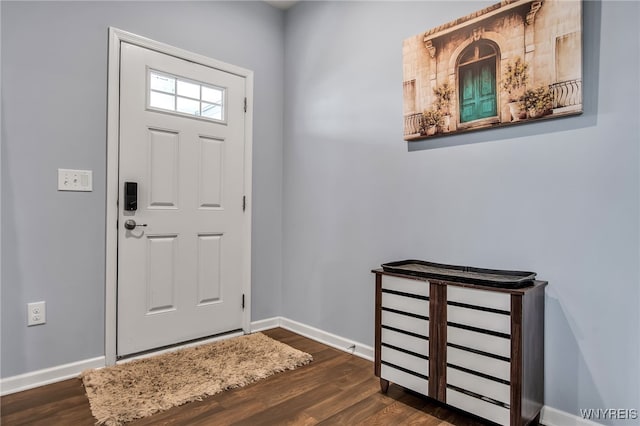 123 Stonebridge Rd, Grand Island, NY 14072 - foyer entrance featuring baseboards and wood finished floors