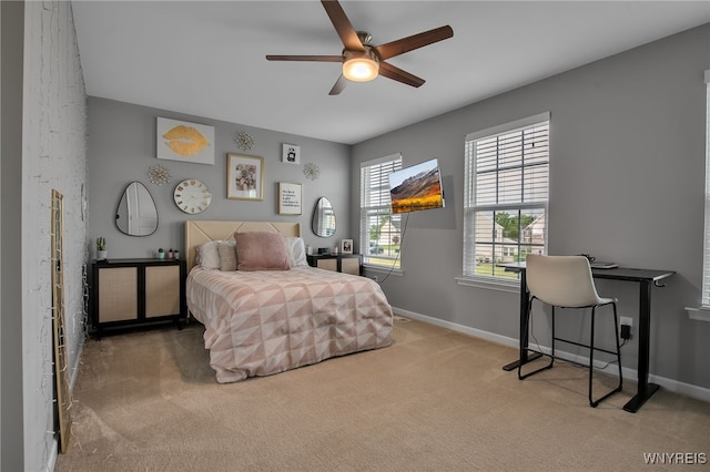 123 Stonebridge Rd, Grand Island, NY 14072 - carpeted bedroom featuring baseboards and a ceiling fan