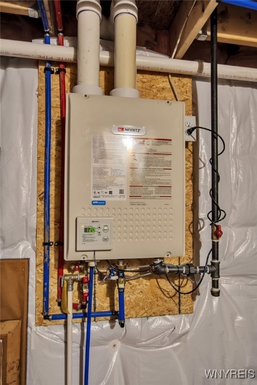 123 Stonebridge Rd, Grand Island, NY 14072 - utility room with tankless water heater