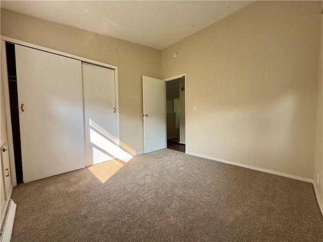 137 Matthew Cir, Horseheads, NY 14845 - unfurnished bedroom featuring carpet flooring, a closet, and baseboards