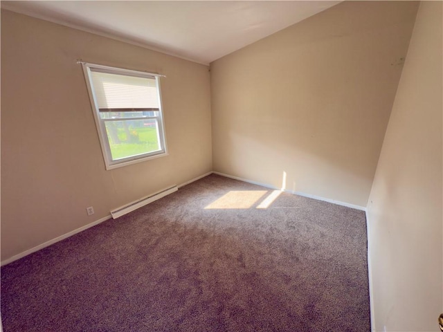 137 Matthew Cir, Horseheads, NY 14845 - carpeted spare room with a baseboard heating unit and baseboards
