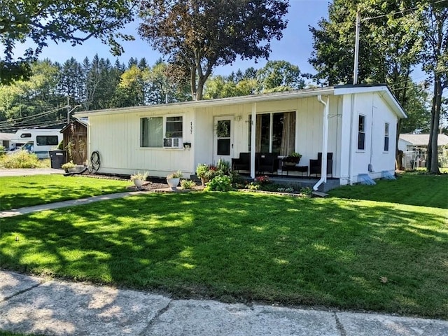 137 Matthew Cir, Horseheads, NY 14845 - single story home with a front lawn and cooling unit