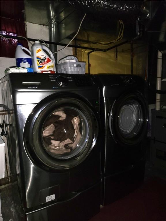 313 Gardner Rd, Horseheads, NY 14845 - washroom with washing machine and dryer