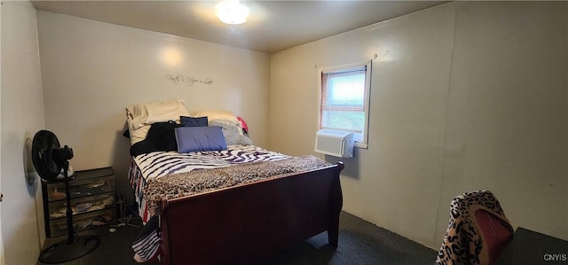 16 Bryant St, Utica, NY 13502 - bedroom with dark carpet and cooling unit