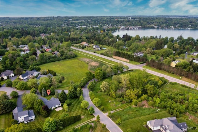 1 Wicklow Dr, Skaneateles, NY 13152 - aerial view of residential area featuring a nearby body of water