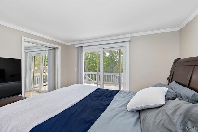 4190 Stepping Stone Ln, Clay, NY 13090 - bedroom with crown molding and access to exterior