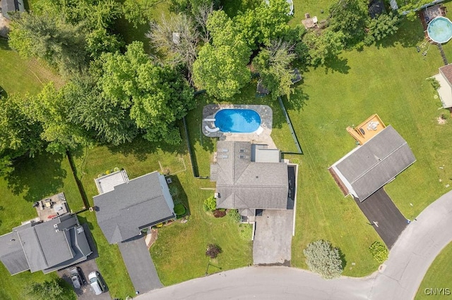 4190 Stepping Stone Ln, Clay, NY 13090 - bird's eye view of a pool area