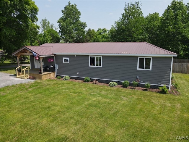8 Office Rd, Fowler, NY 13642 - view of front facade with metal roof