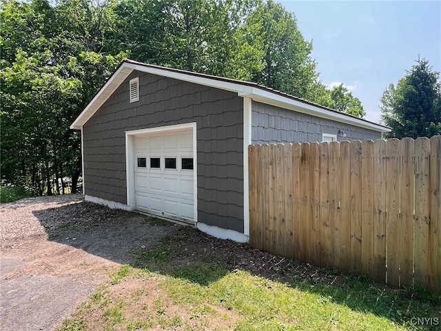 8 Office Rd, Fowler, NY 13642 - detached garage with dirt driveway