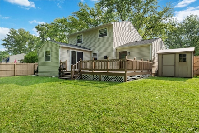 4287 Stepping Stone Ln, Clay, NY 13090 - rear view of property with a wooden deck