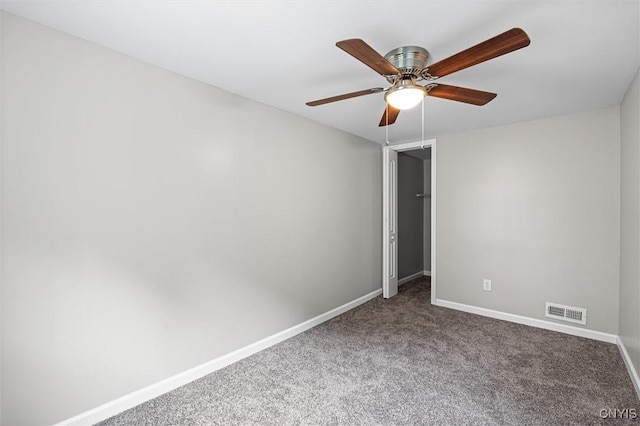 308 Lewis St, Syracuse, NY 13204 - unfurnished room featuring carpet floors, baseboards, and ceiling fan