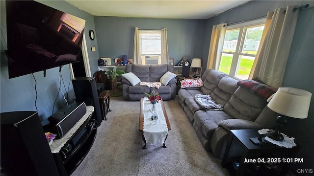 24 Pinecrest Rd, Whitestown, NY 13492 - carpeted living room with plenty of natural light and cooling unit