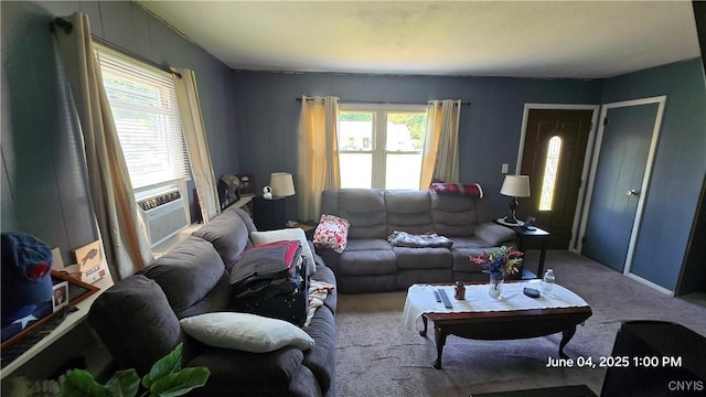 24 Pinecrest Rd, Whitestown, NY 13492 - living room featuring carpet floors and cooling unit