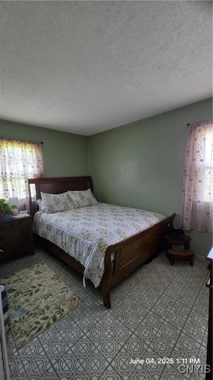 24 Pinecrest Rd, Whitestown, NY 13492 - bedroom featuring multiple windows and a textured ceiling