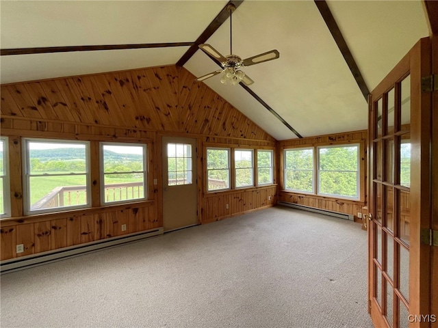 465 Blanding Rd, Sherburne, NY 13460 - unfurnished sunroom with a baseboard heating unit