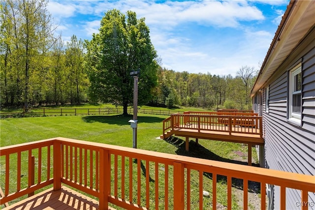 5750 Sentinel Heights Rd, Onondaga, NY 13078 - deck featuring a view of trees
