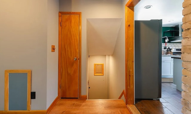58 Mayflower St, Rochester, NY 14615 - corridor featuring wood finished floors