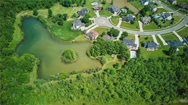 81 Hidden Oaks Ct, Grand Island, NY 14072 - aerial view of property's location with a nearby body of water and nearby suburban area