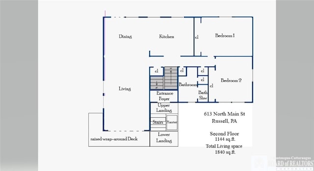 613 N Main St, Pine Grove Township, PA 16345 - view of property floor plan
