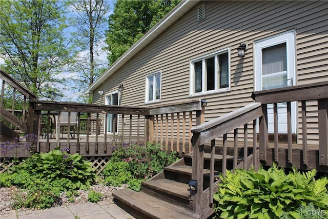 236 Harry Bryant Rd, Amboy, NY 13493 - view of side of property featuring a deck and stairway