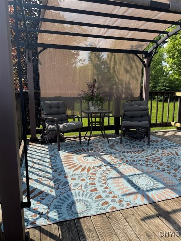 236 Harry Bryant Rd, Amboy, NY 13493 - deck with a pergola