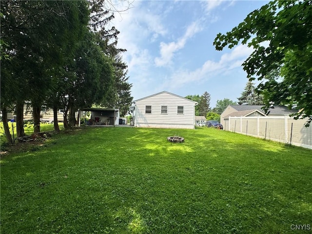 104 Lansdale Rd, Dewitt, NY 13057 - view of yard with an outdoor fire pit