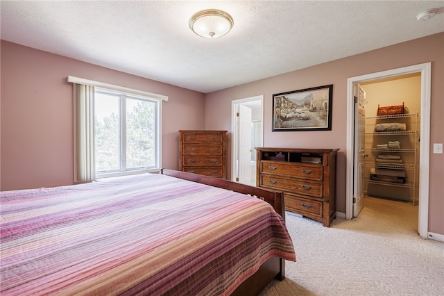 204 Red Hickory Dr, Greece, NY 14626 - bedroom featuring a spacious closet, light colored carpet, a closet, connected bathroom, and baseboards