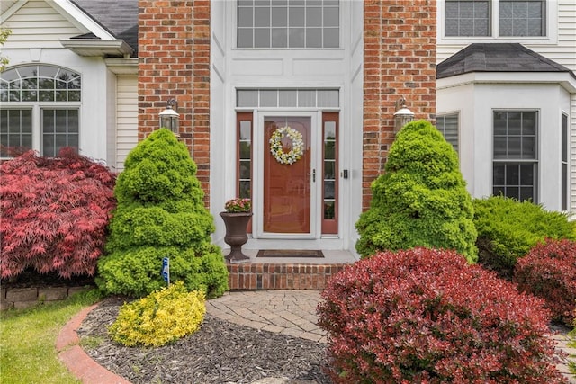 854 Park Haven Dr, Webster, NY 14580 - property entrance featuring brick siding