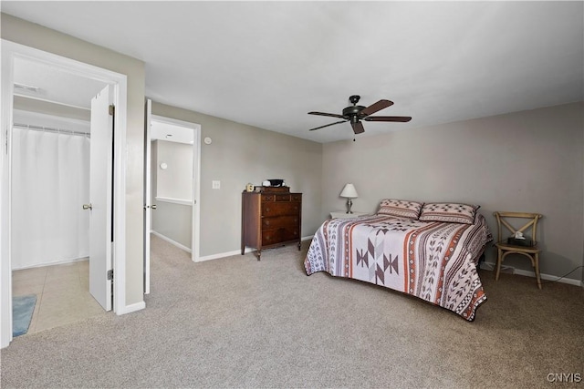 6121 Diffin Rd, Cicero, NY 13039 - carpeted bedroom featuring baseboards and a ceiling fan