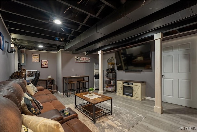 157 73rd St, Niagara Falls, NY 14304 - living room featuring light wood-style flooring and baseboards
