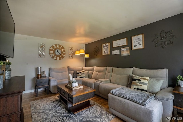 157 73rd St, Niagara Falls, NY 14304 - living area featuring wood finished floors and baseboards