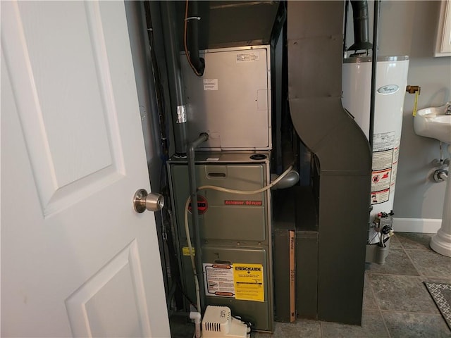 76 Belaire Dr, Big Flats, NY 14845 - utility room with gas water heater