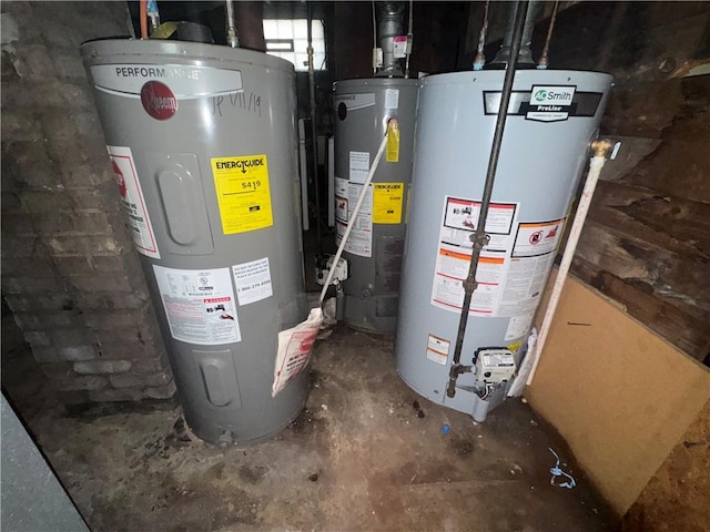 109 Avery St, Rochester, NY 14606 - utility room with water heater and electric water heater